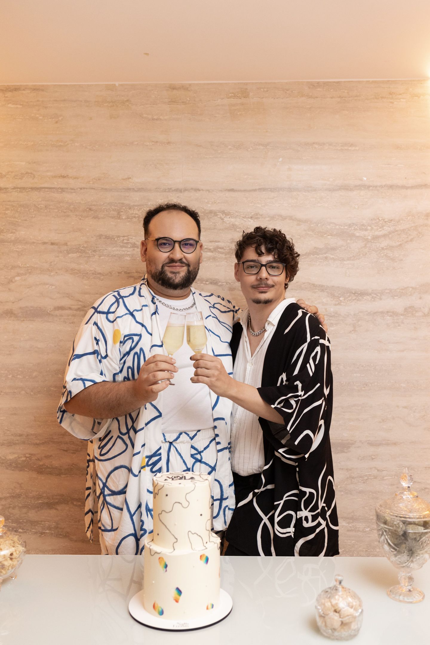 My husband and I, just married.