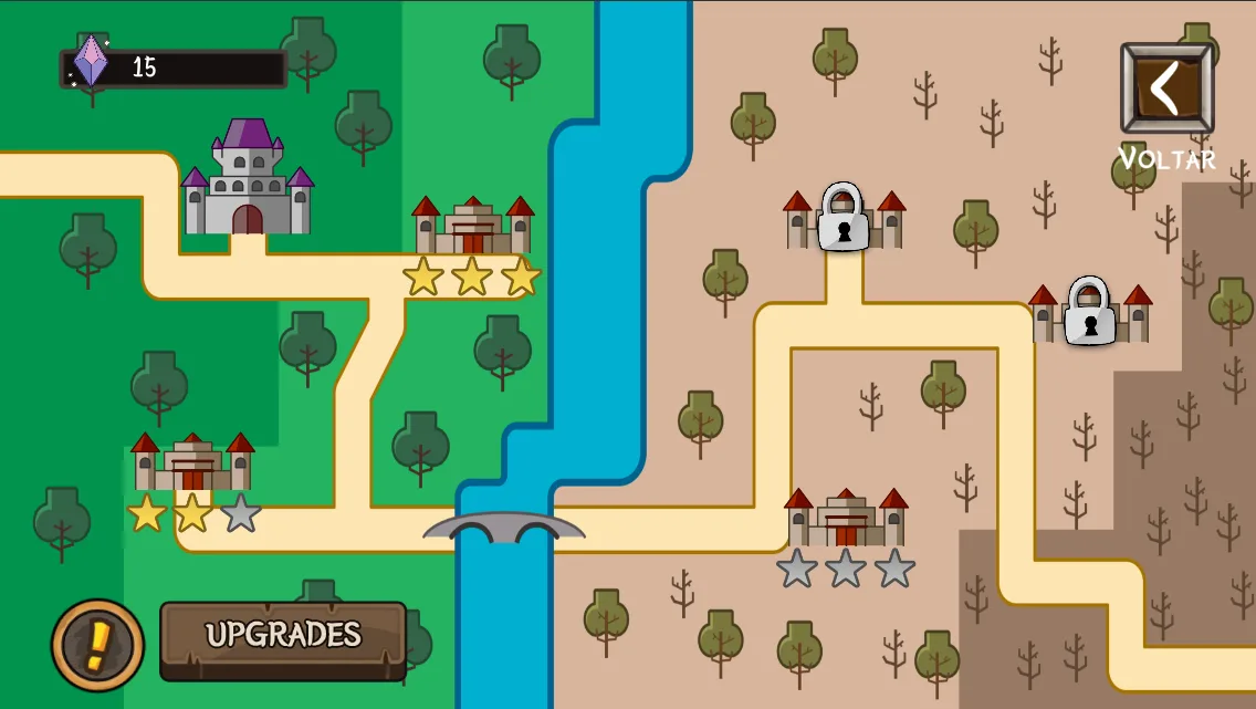 World map with starred castles along a road